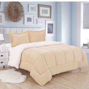 Sweet home collection 3 Piece Sherpa Comforter size Twin